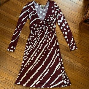 ISSA London Silk V-Neck Dress